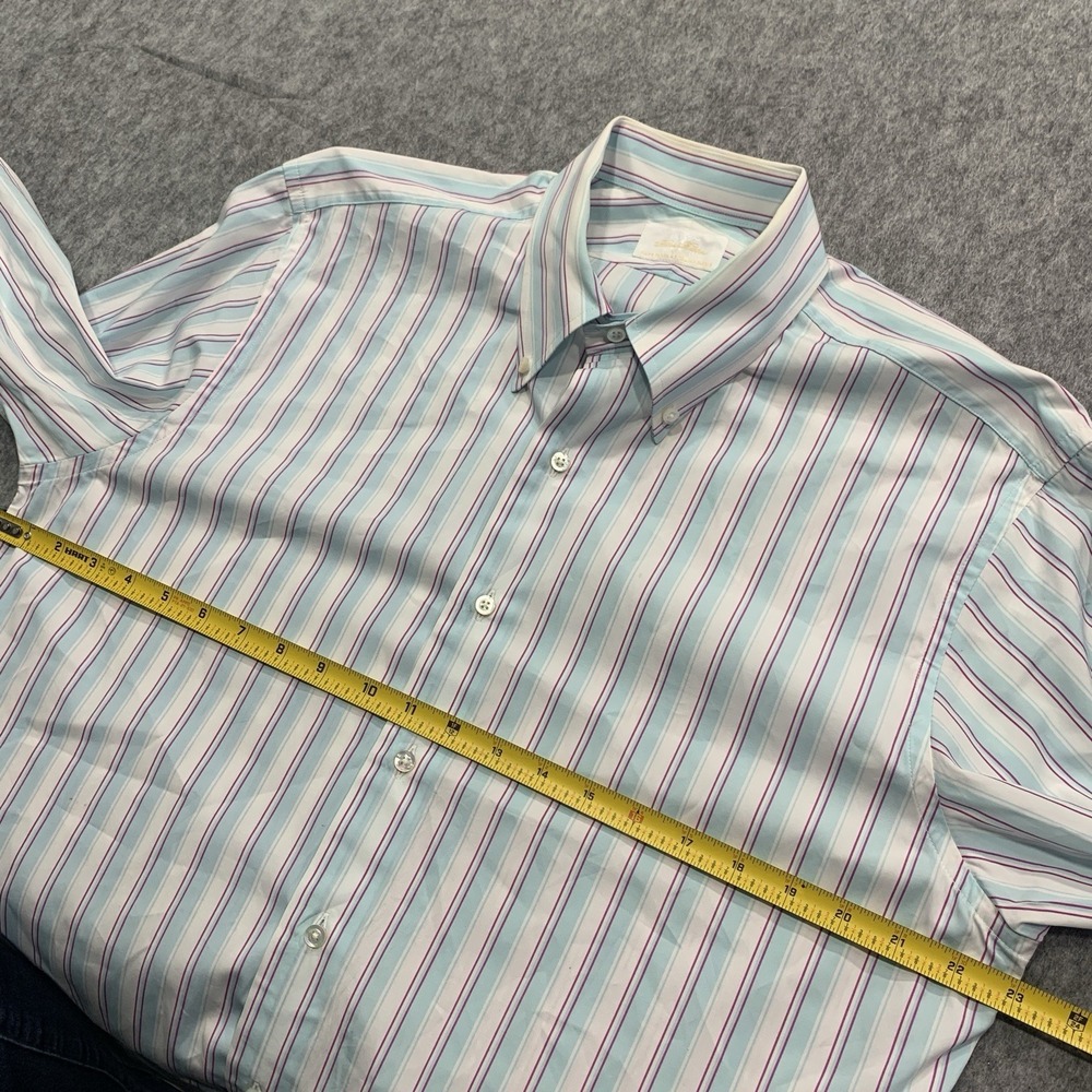Brooks Brothers Men's Button Down Shirt Regent Italian Fabric - Size 16.5 35 - Picture 11 of 15